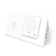 Сенсорный выключатель 1 сенсор Терморегулятор с выносным датчиком температуры для теплого пола Livolo белый