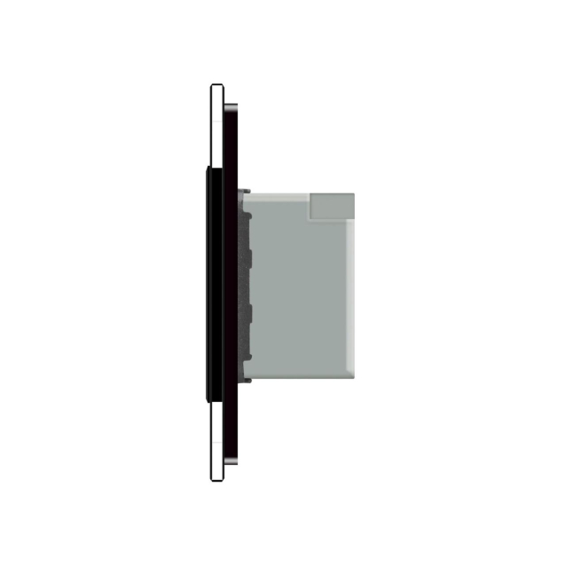 Терморегулятор со встроенным датчиком температуры Livolo черный (VL-C701TM-12)