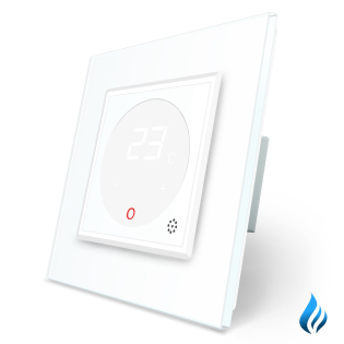 Терморегулятор со встроенным датчиком температуры Сухой контакт для котлов Livolo белый (VL-C701TM3-11)