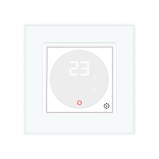 Терморегулятор со встроенным датчиком температуры Сухой контакт для котлов Livolo белый (VL-C701TM3-11)