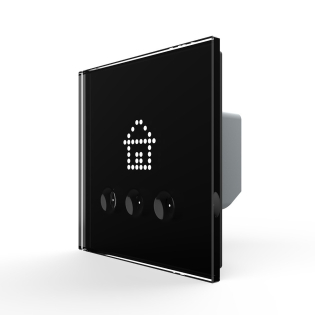 Выключатель сценариев Livolo черный (VL-C703Z1-2BG)