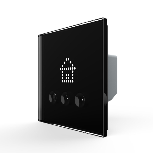 Выключатель сценариев Livolo черный (VL-C703Z1-2BG)