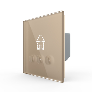 Выключатель сценариев Livolo золотой (VL-C703Z1-2AG)