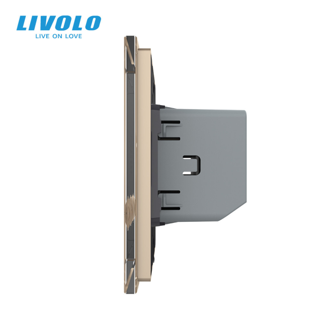 Выключатель сценариев Livolo золотой (VL-C703Z1-2AG)
