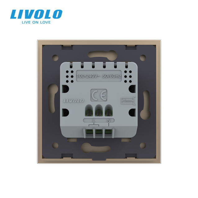 Выключатель сценариев Livolo золотой (VL-C703Z1-2AG)