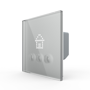 Выключатель сценариев Livolo серый (VL-C703Z1-2IG)