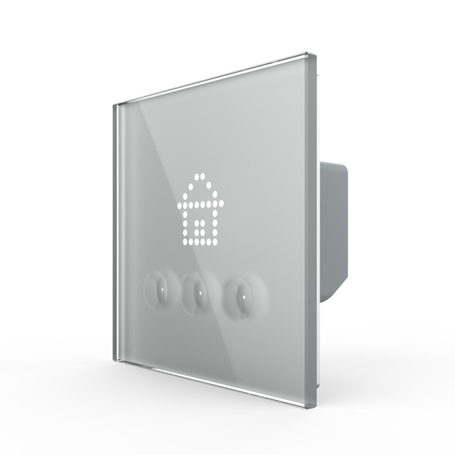 Выключатель сценариев Livolo серый (VL-C703Z1-2IG)