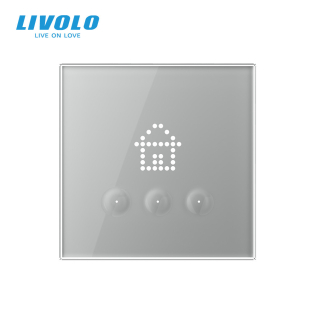 Выключатель сценариев Livolo серый (VL-C703Z1-2IG)