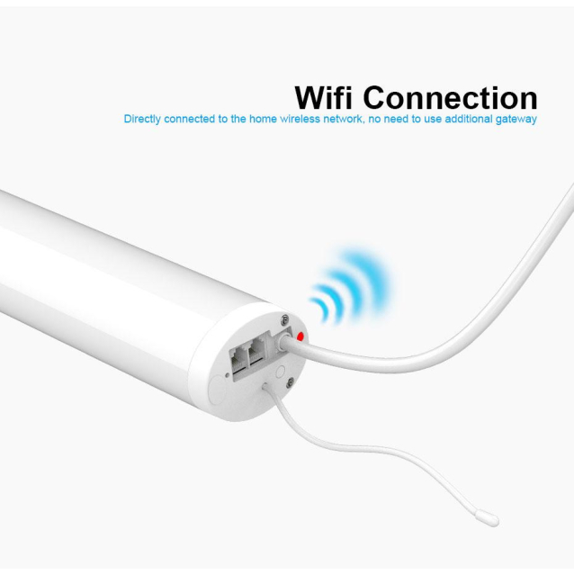 Умный безшумный мотор для карниза с WiFi управлением Livolo (VL-SHJ002)