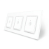 Сенсорный выключатель Sense 3 сенсора (1-1-1) Livolo белый стекло (VL-C7FC1/FC1/FC1-6WP)