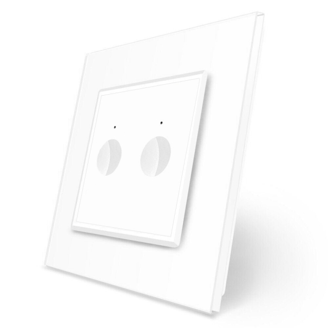 Сенсорный выключатель Sense 2 сенсора Livolo белый (722000211)