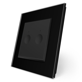 Сенсорный выключатель Sense 2 сенсора Livolo черный (722000212)