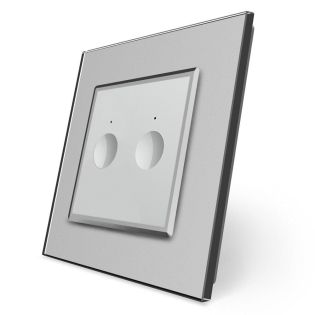 Сенсорный выключатель Sense 2 сенсора Livolo серый (722000215)