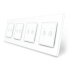 Сенсорный выключатель Sense 8 сенсоров (2-2-2-2) Livolo белый стекло (VL-C7FC2/FC2/FC2/FC2-8WP)