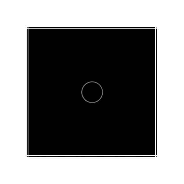 Сенсорный выключатель с защитой от брызг Livolo черный стекло (VL-C701IP-12)