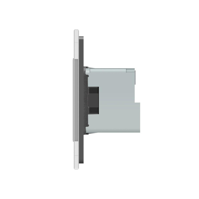 Умная розетка ZigBee с заземлением Livolo серый (704000815)