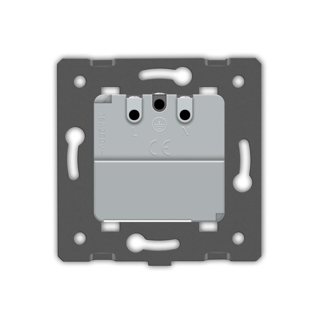 Умный механизм розетка ZigBee с заземлением Livolo белый (VL-FCTC16AZ-2WP)