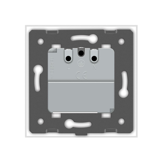 Умная розетка ZigBee с заземлением Livolo белый (704000811)