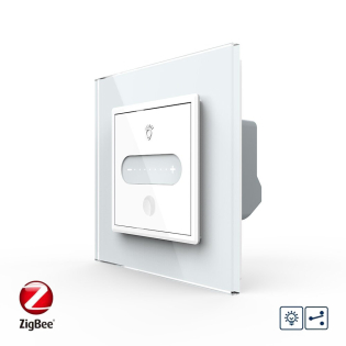 Умный сенсорный проходной диммер Livolo белый ZigBee (VL-C7FC1SDZ-2WP)