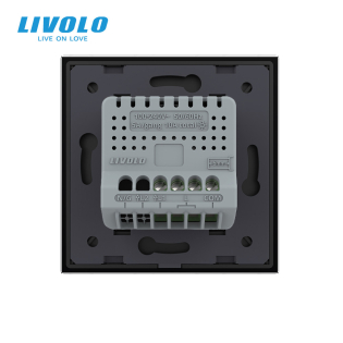 Умный сенсорный проходной диммер Livolo черный ZigBee (VL-C7FC1SD1Z-2GBP)