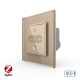 Умный сенсорный проходной диммер Livolo золото ZigBee (VL-C7FC1SDZ-2AP)