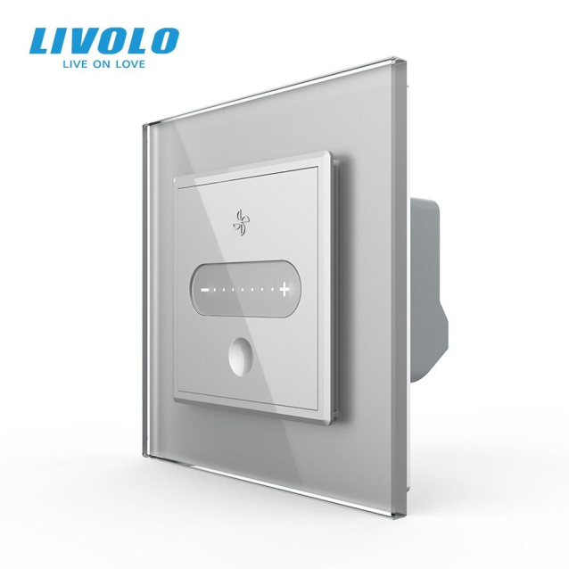 Умный сенсорный проходной диммер Livolo серый ZigBee (VL-C7FC1SDZ-2IP)