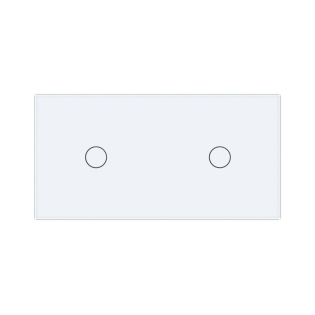 Умный сенсорный ZigBee выключатель 2 сенсора (1-1) Livolo белый (VL-C701Z/C701Z-11)