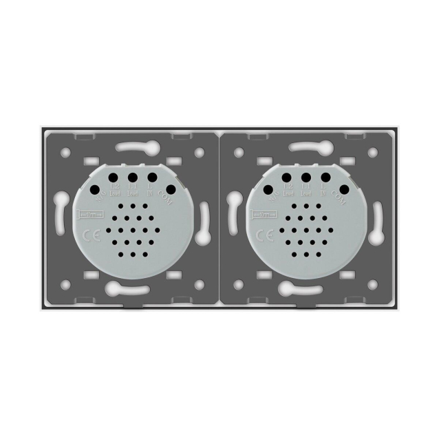 Умный сенсорный ZigBee выключатель 2 сенсора (1-1) Livolo белый (VL-C701Z/C701Z-11)