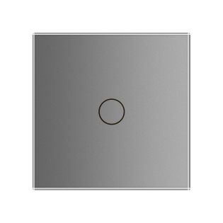 Умный сенсорный ZigBee выключатель 1 сенсор Livolo серый стекло (VL-C701Z-15)