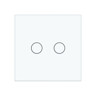 Умный сенсорный ZigBee выключатель 2 сенсора Livolo белый стекло (VL-C702Z-11)
