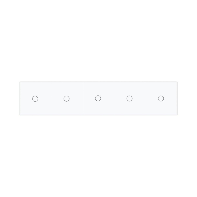 Умный сенсорный ZigBee выключатель 5 сенсоров (1-1-1-1-1) Livolo белый стекло (VL-C705Z-11)