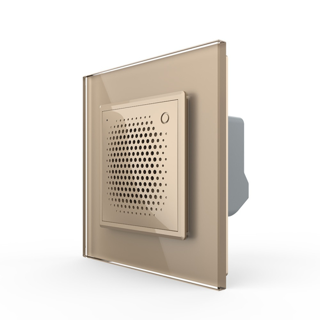 Умный дверной звонок сирена ZigBee Livolo золото (VL-C7-FCBZ-2AP)