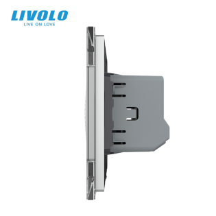 Умный дверной звонок сирена ZigBee Livolo серый (VL-C7-FCBZ-2IP)